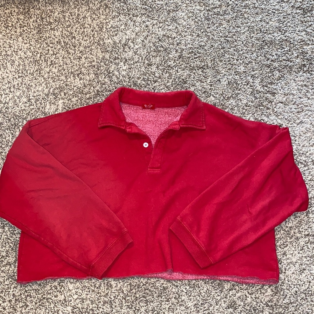 Red Brandy Melville crop top